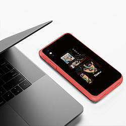Чехол iPhone XS Max матовый Доктор Стоун аниме, цвет: 3D-красный — фото 2