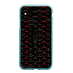 Чехол iPhone XS Max матовый Кольчуга HARD, цвет: 3D-мятный