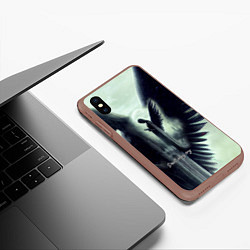 Чехол iPhone XS Max матовый Devil may cry, цвет: 3D-коричневый — фото 2