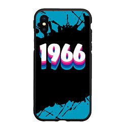 Чехол iPhone XS Max матовый Made in 1966: vintage art, цвет: 3D-черный