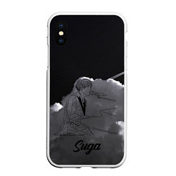 Чехол iPhone XS Max матовый Suga BTS, цвет: 3D-белый