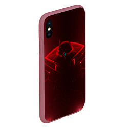 Чехол iPhone XS Max матовый Cypher Valorant, цвет: 3D-малиновый — фото 2