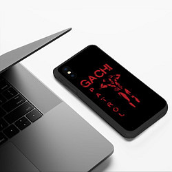 Чехол iPhone XS Max матовый Гачи патруль, цвет: 3D-черный — фото 2