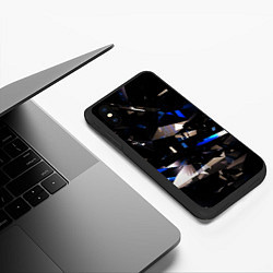 Чехол iPhone XS Max матовый Осколки реальности, цвет: 3D-черный — фото 2