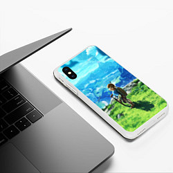 Чехол iPhone XS Max матовый Link, цвет: 3D-белый — фото 2