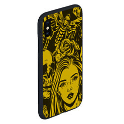 Чехол iPhone XS Max матовый Chicano style, цвет: 3D-черный — фото 2