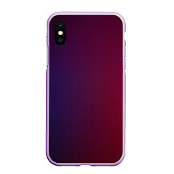 Чехол iPhone XS Max матовый Столкновение двух цветов, цвет: 3D-сиреневый