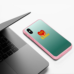 Чехол iPhone XS Max матовый Большой салам, цвет: 3D-баблгам — фото 2