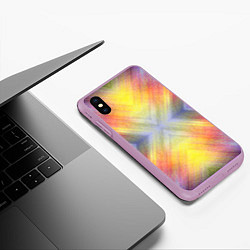 Чехол iPhone XS Max матовый В светлый путь, цвет: 3D-сиреневый — фото 2