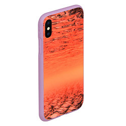 Чехол iPhone XS Max матовый Огненные осколки, цвет: 3D-сиреневый — фото 2