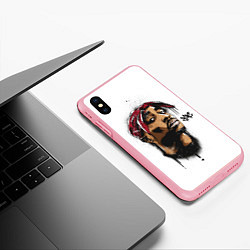 Чехол iPhone XS Max матовый 2Pac - Тупак Шакур, цвет: 3D-баблгам — фото 2