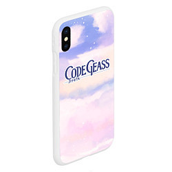 Чехол iPhone XS Max матовый Code Geass sky clouds, цвет: 3D-белый — фото 2