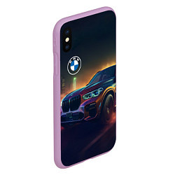 Чехол iPhone XS Max матовый BMW midjourney, цвет: 3D-сиреневый — фото 2