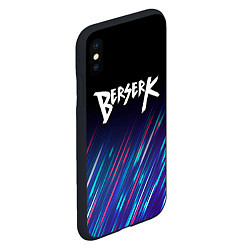 Чехол iPhone XS Max матовый Berserk stream, цвет: 3D-черный — фото 2