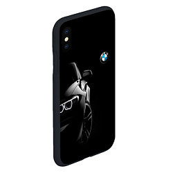 Чехол iPhone XS Max матовый БМВ в тени, цвет: 3D-черный — фото 2