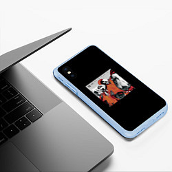 Чехол iPhone XS Max матовый Obladaet, Jeembo - Hella players, цвет: 3D-голубой — фото 2