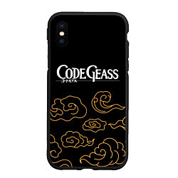 Чехол iPhone XS Max матовый Code Geass anime clouds, цвет: 3D-черный