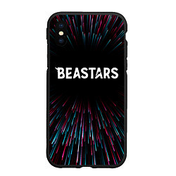 Чехол iPhone XS Max матовый Beastars infinity, цвет: 3D-черный