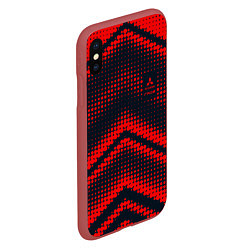 Чехол iPhone XS Max матовый Mitsubishi sign, цвет: 3D-красный — фото 2