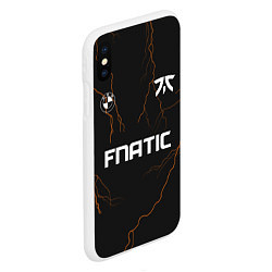 Чехол iPhone XS Max матовый Форма Fnatic молнии, цвет: 3D-белый — фото 2