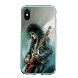 Чехол iPhone XS Max матовый Queen We will rock you, цвет: 3D-мятный