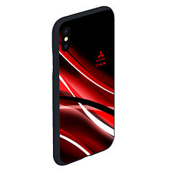 Чехол iPhone XS Max матовый Mitsubishi emblem Митсубиши, цвет: 3D-черный — фото 2