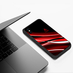 Чехол iPhone XS Max матовый Mitsubishi emblem Митсубиши, цвет: 3D-черный — фото 2