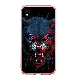 Чехол iPhone XS Max матовый Wolf fantasy, цвет: 3D-баблгам