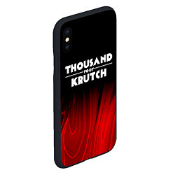 Чехол iPhone XS Max матовый Thousand Foot Krutch red plasma, цвет: 3D-черный — фото 2