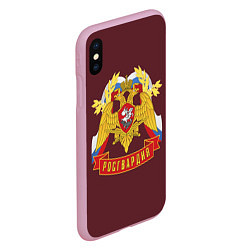 Чехол iPhone XS Max матовый Росгвардия России, цвет: 3D-розовый — фото 2