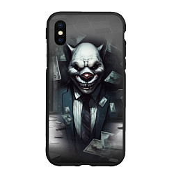 Чехол iPhone XS Max матовый Payday 3 wolf, цвет: 3D-черный