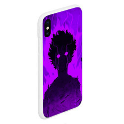 Чехол iPhone XS Max матовый Mob Psycho Rage, цвет: 3D-белый — фото 2