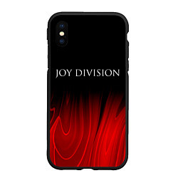 Чехол iPhone XS Max матовый Joy Division red plasma