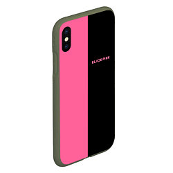 Чехол iPhone XS Max матовый Blackpink- двойной, цвет: 3D-темно-зеленый — фото 2