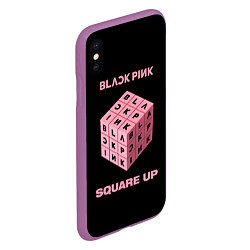 Чехол iPhone XS Max матовый Blackpink Square up, цвет: 3D-фиолетовый — фото 2