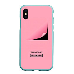 Чехол iPhone XS Max матовый Blackpink Square one, цвет: 3D-мятный