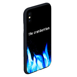 Чехол iPhone XS Max матовый The Cranberries blue fire, цвет: 3D-черный — фото 2