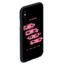 Чехол iPhone XS Max матовый Blackpink Eyes, цвет: 3D-черный — фото 2