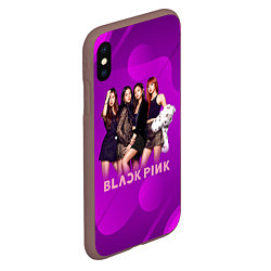 Чехол iPhone XS Max матовый K-pop Blackpink girls, цвет: 3D-коричневый — фото 2