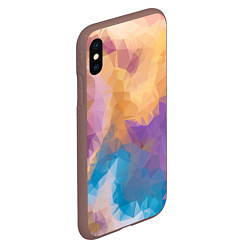 Чехол iPhone XS Max матовый Abstract fantasy, цвет: 3D-коричневый — фото 2