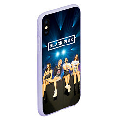 Чехол iPhone XS Max матовый Blackpink kpop girls, цвет: 3D-светло-сиреневый — фото 2