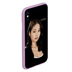 Чехол iPhone XS Max матовый Blackpink Jennie sportswoman, цвет: 3D-сиреневый — фото 2