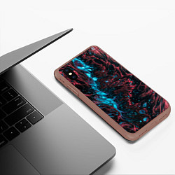 Чехол iPhone XS Max матовый Abstract divorces, цвет: 3D-коричневый — фото 2