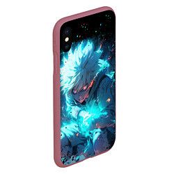 Чехол iPhone XS Max матовый Аура киллуа - hunter x hunter, цвет: 3D-малиновый — фото 2