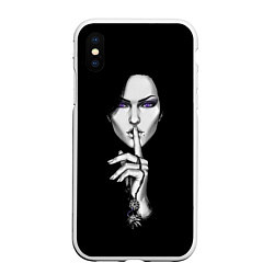 Чехол iPhone XS Max матовый The Witcher 3 - Йеннифер, цвет: 3D-белый
