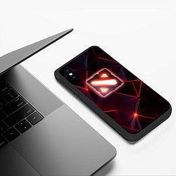 Чехол iPhone XS Max матовый Dota 2 Lightning, цвет: 3D-черный — фото 2