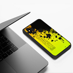 Чехол iPhone XS Max матовый Standoff Logo Graffity, цвет: 3D-черный — фото 2