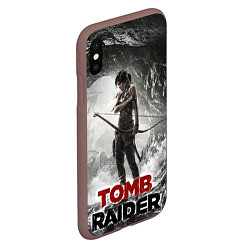 Чехол iPhone XS Max матовый Rise of the tomb rider, цвет: 3D-коричневый — фото 2