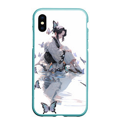 Чехол iPhone XS Max матовый Shinubu-tan, цвет: 3D-мятный