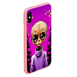 Чехол iPhone XS Max матовый Alien - comics art style, цвет: 3D-баблгам — фото 2